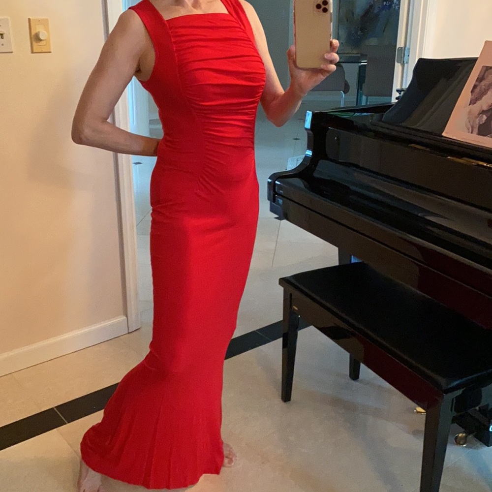 Maxi Length Casual Red Dress